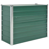 NNEVL Garden Raised Bed Galvanised Steel 100x40x77 cm Green