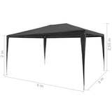 NNEVL Party Tent 3x4 m PE Anthracite