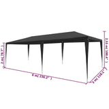 NNEVL Party Tent 3x6 m PE Anthracite