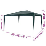 NNEVL Party Tent 3x4 m PE Green