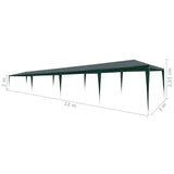 NNEVL Party Tent 3x12 m PE Green
