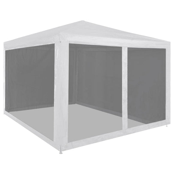 NNEVL Party Tent with 4 Mesh Sidewalls 3x3 m