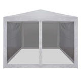 NNEVL Party Tent with 4 Mesh Sidewalls 3x3 m