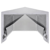 NNEVL Party Tent with 4 Mesh Sidewalls 3x3 m
