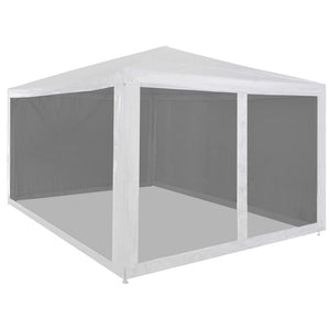 NNEVL Party Tent with 4 Mesh Sidewalls 4x3 m