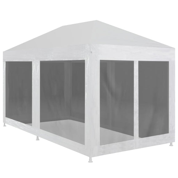 NNEVL Party Tent with 6 Mesh Sidewalls 6x3 m