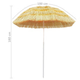 NNEVL Beach Umbrella Natural 180 cm Hawaii Style