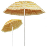 NNEVL Beach Umbrella Natural 240 cm Hawaii Style