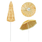 NNEVL Beach Umbrella Natural 240 cm Hawaii Style