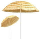 NNEVL Beach Umbrella Natural 300 cm Hawaii Style