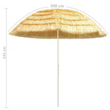 NNEVL Beach Umbrella Natural 300 cm Hawaii Style