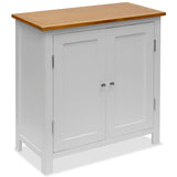 NNEVL Cupboard 70x35x75 cm Solid Oak Wood