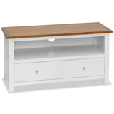 NNEVL TV Cabinet 90x35x48 cm Solid Oak Wood