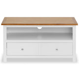 NNEVL TV Cabinet 90x35x48 cm Solid Oak Wood