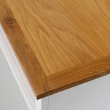 NNEVL TV Cabinet 90x35x48 cm Solid Oak Wood