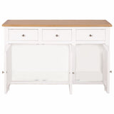 NNEVL Sideboard 110x33.5x70 cm Solid Oak Wood