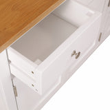 NNEVL Sideboard 110x33.5x70 cm Solid Oak Wood