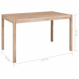 NNEVL Dining Table 120x70x75 cm Solid Acacia Wood