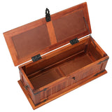 NNEVL Storage Chest 60x25x22 cm Solid Acacia Wood