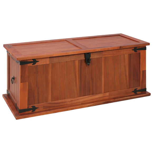 NNEVL Storage Chest 90x45x40 cm Solid Acacia Wood