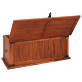 NNEVL Storage Chest 90x45x40 cm Solid Acacia Wood