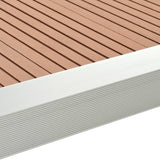 NNEVL 5 pcs Decking Angle Trims Aluminium 170 cm Silver