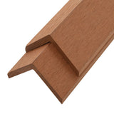 NNEVL 5 pcs Decking Angle Trims WPC 170 cm Light Brown