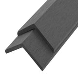 NNEVL 5 pcs Decking Angle Trims WPC 170 cm Grey