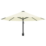 NNEVL Wall-Mounted Parasol with Metal Pole 300 cm Sand