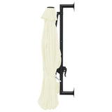 NNEVL Wall-Mounted Parasol with Metal Pole 300 cm Sand