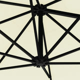 NNEVL Wall-Mounted Parasol with Metal Pole 300 cm Sand