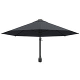 NNEVL Wall-Mounted Parasol with Metal Pole 300 cm Anthracite