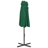 NNEVL Outdoor Parasol with Aluminium Pole 460x270 cm Green