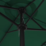 NNEVL Outdoor Parasol with Aluminium Pole 460x270 cm Green