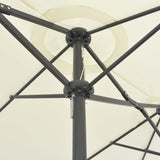 NNEVL Outdoor Parasol with Aluminium Pole 460x270 cm Sand