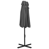 NNEVL Outdoor Parasol with Aluminium Pole 460x270 cm Anthracite