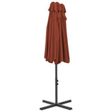 NNEVL Outdoor Parasol with Aluminium Pole 460x270 cm Terracotta
