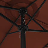 NNEVL Outdoor Parasol with Aluminium Pole 460x270 cm Terracotta