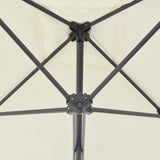 NNEVL Outdoor Parasol with Steel Pole 250x250 cm Sand