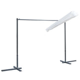 NNEVL Gazebo with Tiltable Sliding Roof 350x253x196 cm Cream