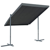 NNEVL Gazebo with Tiltable Retractable Roof 350x253x196 cm Anthracite