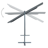 NNEVL Gazebo with Tiltable Retractable Roof 350x253x196 cm Anthracite