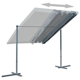 NNEVL Gazebo with Tiltable Retractable Roof 350x253x196 cm Anthracite