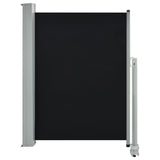 NNEVL Patio Retractable Side Awning 100 x 300 cm Black