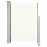 NNEVL Patio Retractable Side Awning 100 x 300 cm Cream