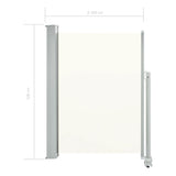 NNEVL Patio Retractable Side Awning 100 x 300 cm Cream