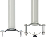 NNEVL Patio Retractable Side Awning 100 x 300 cm Grey