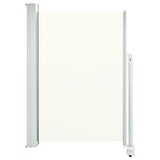NNEVL Patio Retractable Side Awning 120 x 300 cm Cream