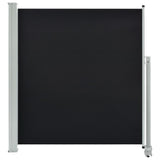 NNEVL Patio Retractable Side Awning 140 x 300 cm Black