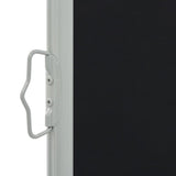 NNEVL Patio Retractable Side Awning 140 x 300 cm Black